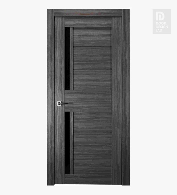 Esta Bl Vetro Gray Oak Modern Interior Door by Belldinni