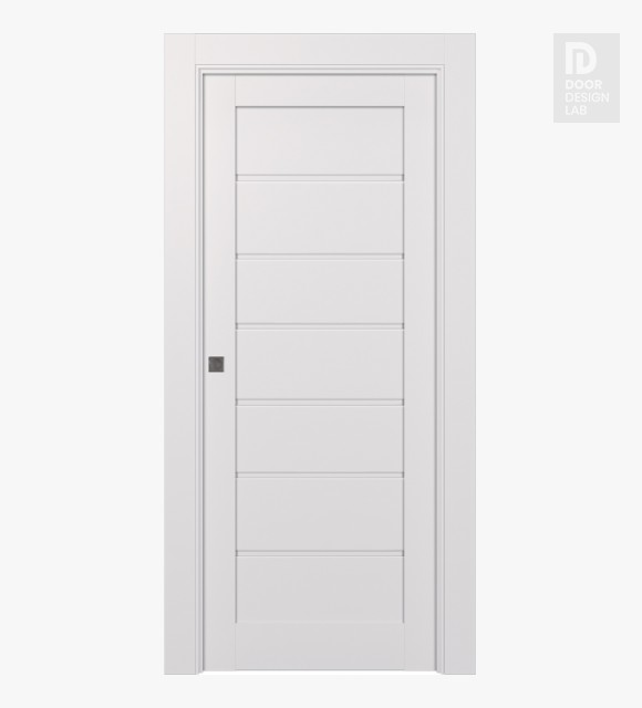 Alda Snow White Modern Interior Pocket Door by Belldinni