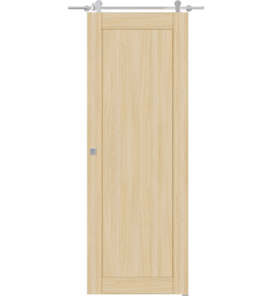 Shaker 1 Panel Loire Ash Barn doors