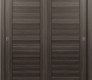 Orleo Gray Oak Modern Interior Bypass Doors by Belldinni