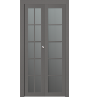 Avon 10 Lite Vetro Gray Matte Bi-folding doors