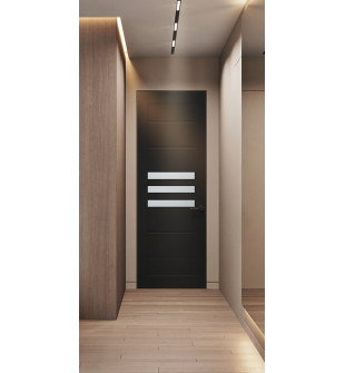 Dome Vetro Black Matte Frameless