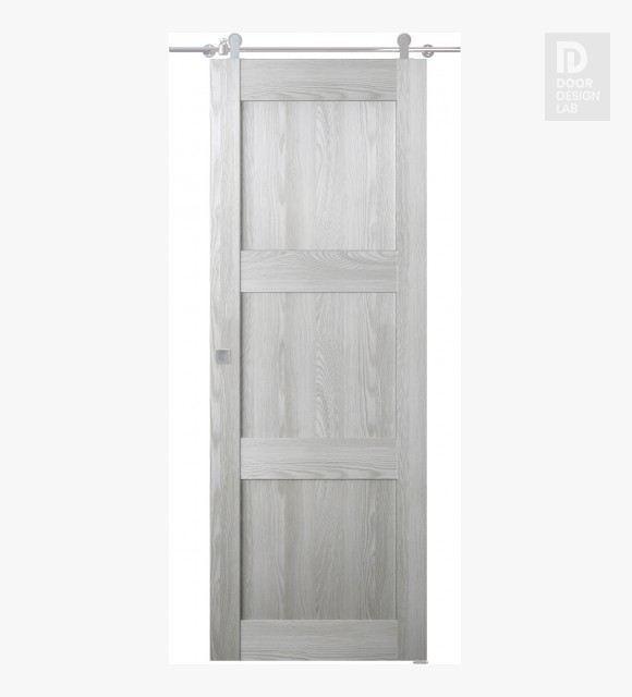 Avon 07 2Rn Ribeira Ash Modern Interior Barn Door by Belldinni