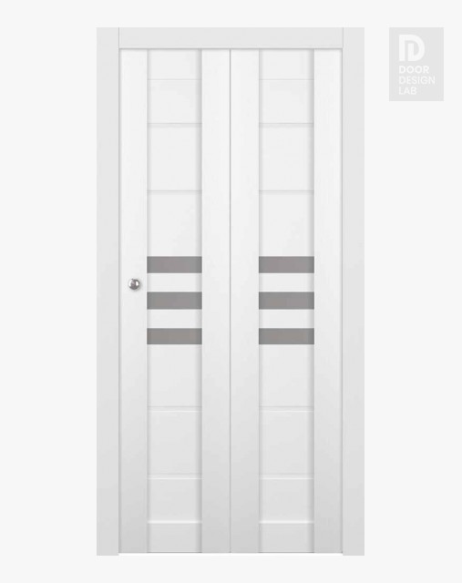 Dome Vetro Bianco Noble Modern Interior Bifold Doors by Belldinni