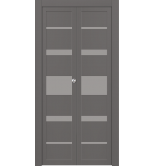 Avon 07-03 Vetro Gray Matte Bi-folding doors