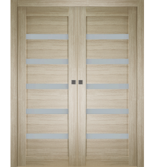 Leora Vetro Shambor Double pocket doors