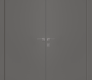 Optima Gray Matte Modern Interior Double Swing Doors by Belldinni