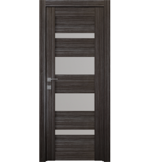 Mirella Vetro Gray Oak Hinged doors