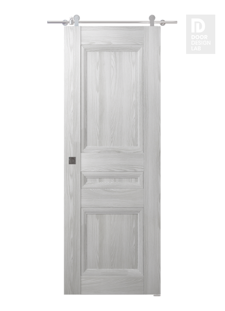 Oxford Duo 07 2R Ribeira Ash Modern Interior Barn Door by Belldinni