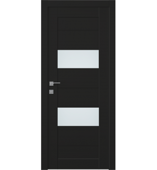 Berta Vetro Black Matte Hinged doors