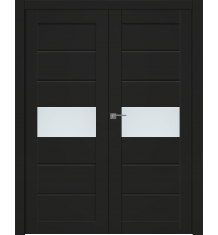 Edna Vetro Black Matte Double doors