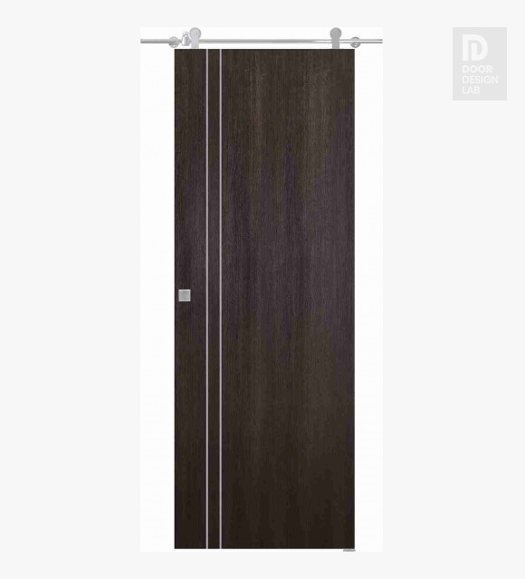 Optima 2V Veralinga Oak Modern Interior Barn Door by Belldinni