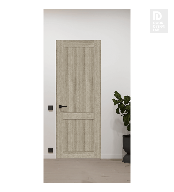 Shaker 2 Panel Shambor Modern Interior Frameless Door by Belldinni