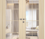 Avon 8 Lite Clear Vetro Loire Ash Modern Interior Double Swing Doors by Belldinni