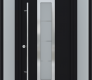 MODERN FRONT STEEL DOOR ARGOS BLACK/WHITE 61 1/16" X 81 11/16" RHI + SIDELITE LEFT/RIGHT