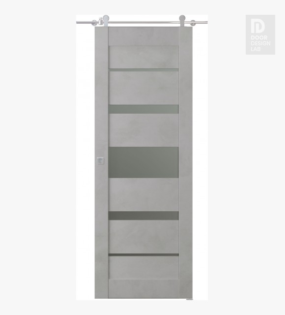 Avon 07-03 Vetro Light Urban Modern Interior Barn Door by Belldinni