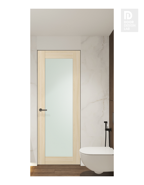Avon 207 Vetro Loire Ash Modern Interior Frameless Door by Belldinni