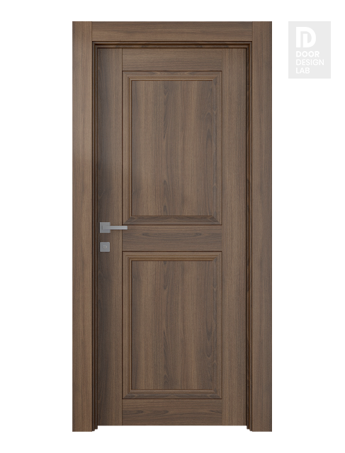 Oxford Duo 07 Rn Pecan Nutwood Modern Interior Door by Belldinni