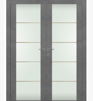 Avon 202 4H Gold Strips Vetro Dark Urban Double doors