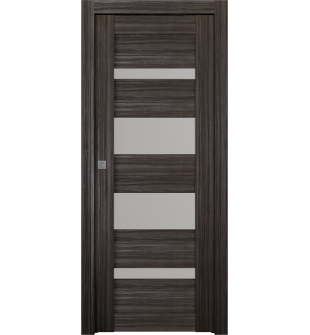 Mirella Vetro Gray Oak Pocket doors