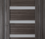 Leora Vetro Gray Oak Modern Interior Pocket Door by Belldinni