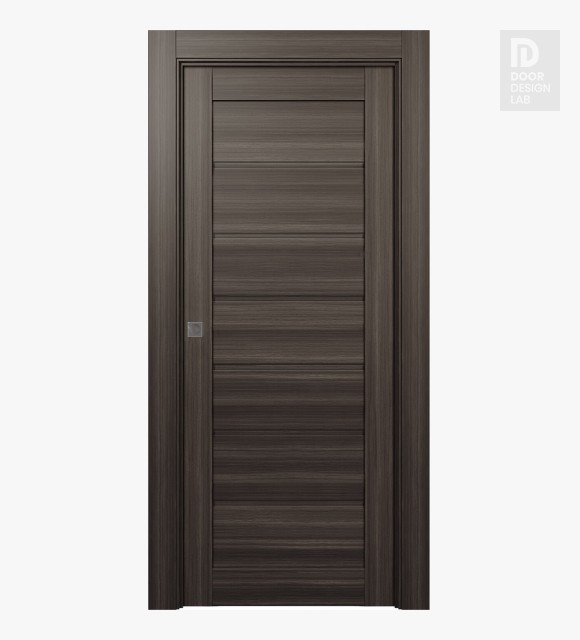 Alda Gray Oak Modern Interior Pocket Door by Belldinni