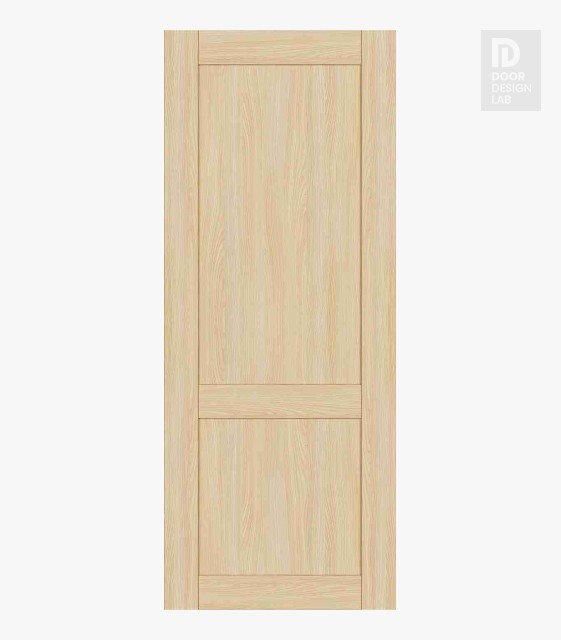 Shaker 2 Panel Loire Ash Modern Interior Hidden Barn Door by Belldinni