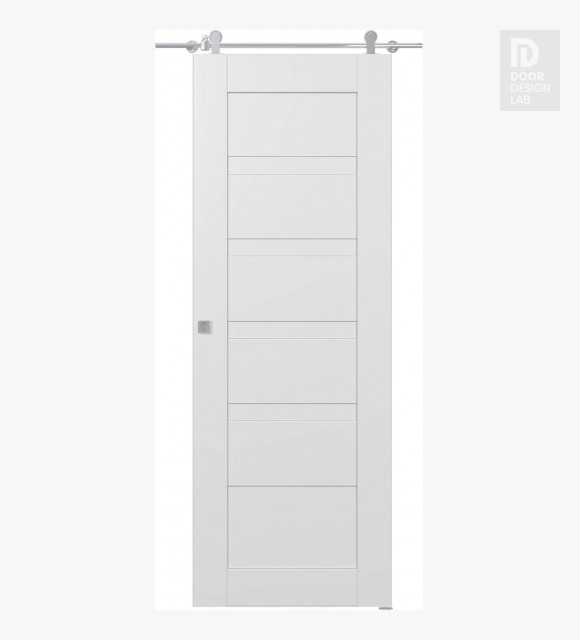Orleo Snow White Modern Interior Barn Door by Belldinni