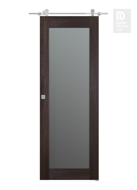 Avon 207 Vetro Veralinga Oak Modern Interior Barn Door by Belldinni