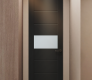 Edna Vetro Black Matte Modern Interior Frameless Door by Belldinni