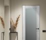Avon 207 Vetro Ribeira Ash Modern Interior Frameless Door by Belldinni