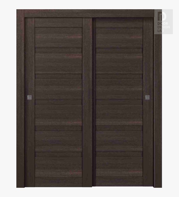 Louver Veralinga Oak Modern Interior Bypass Doors by Belldinni