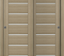 Avon 07-02 Vetro Shambor Modern Interior Bypass Doors by Belldinni