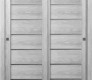 Avon 07-02 Vetro Ribeira Ash Modern Interior Bypass Doors by Belldinni