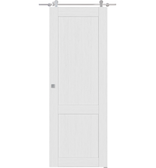 Shaker 2 Panel Bianco Noble Barn doors