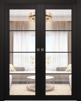 Avon 4 Lite Clear Vetro Black Matte Double