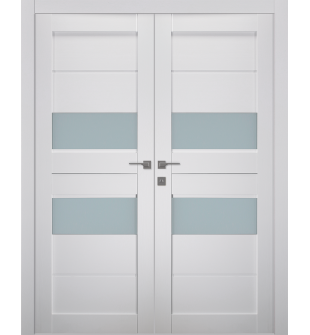 Dessa Vetro Bianco Noble Double doors