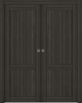 Shaker 2 Panel Gray Oak Double