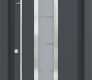 MODERN FRONT STEEL DOOR ARGOS ANTRACIT/WHITE 37 7/16" X 81 11/16" RHI + HARDWARE