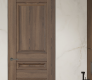Oxford Duo 07 2R Pecan Nutwood Modern Interior Frameless Door by Belldinni