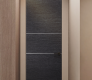 Avanti 2H Black Apricot Modern Interior Frameless Door by Belldinni
