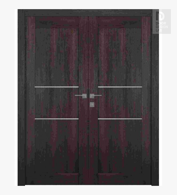 Avon 07 2H Veralinga Oak Modern Interior Double Swing Doors by Belldinni