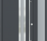 MODERN FRONT STEEL DOOR ZEPHYR ANTRACIT/WHITE 49 1/4" X 81 11/16" LHI + SIDELITE RIGHT