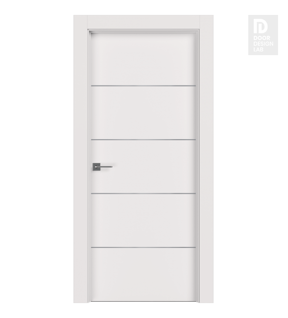 20 Min Fire Rated 4H Bianco Noble Modern Interior Door by Belldinni
