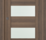 Avon 07-01 Vetro Pecan Nutwood Modern Interior Pocket Door by Belldinni