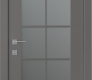 Avon 10 Lite Vetro Gray Matte Modern Interior Door by Belldinni