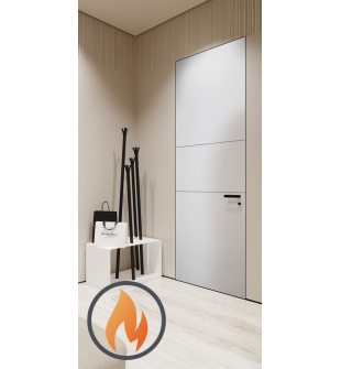 20 Min Fire Rated 2H Snow White Frameless