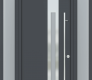 MODERN FRONT STEEL DOOR ZEPHYR ANTRACIT/WHITE 61 1/16" X 95 11/16" LHI + SIDELITE LEFT/RIGHT + TRANSOM