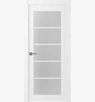Palladio 5 Lite Vetro Bianco Noble Single Doors