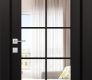 Avon 10 Lite Clear Black Matte Modern Interior Door by Belldinni